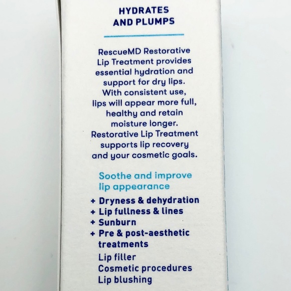 ResuceMD Restorative Lip Treatment Hydration + Volume Enhancement NEW BOX - Picture 2 of 5